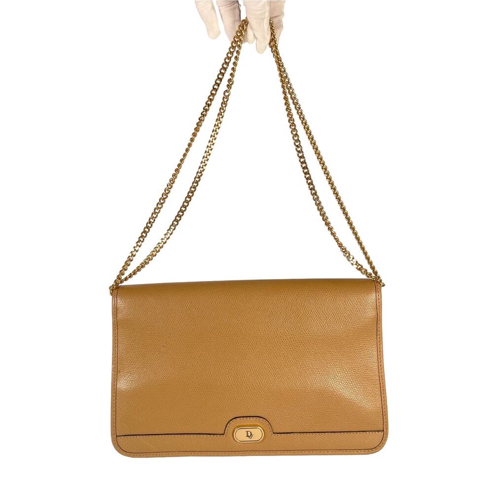 Authentic Christian Dior Shoulder Clutch Bag
